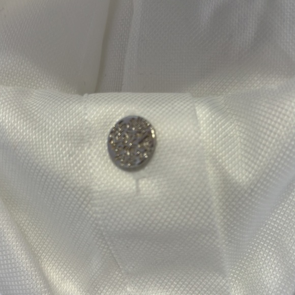 (387)NWOT Mens long sleeve dress shirt by Jos A Bank. Size 16 1/2-34. White - Picture 5 of 10